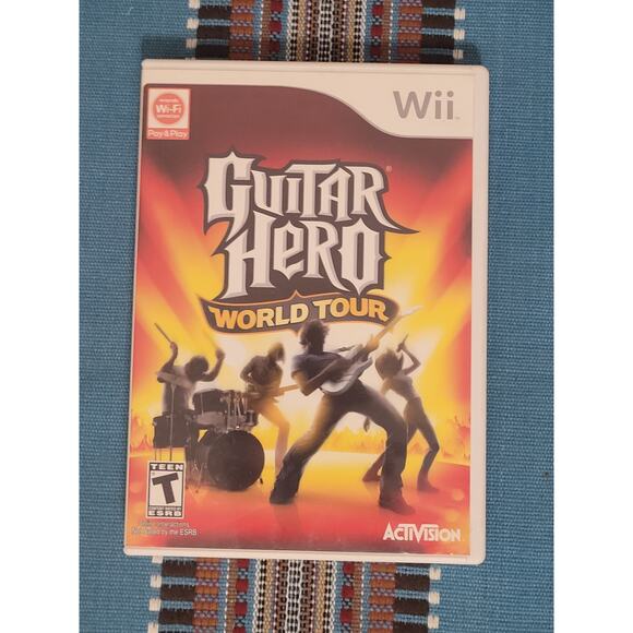 Guitar Hero World Tour Wii Nintendo With Manual. Game Only Pre-owned Untested - Picture 1 of 4